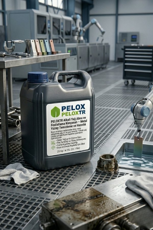PeloxTR Alkali Yağ Alma ve Fosfatlama Kimyasalı – Metal Yüzey Temizleme ve Hazırlık